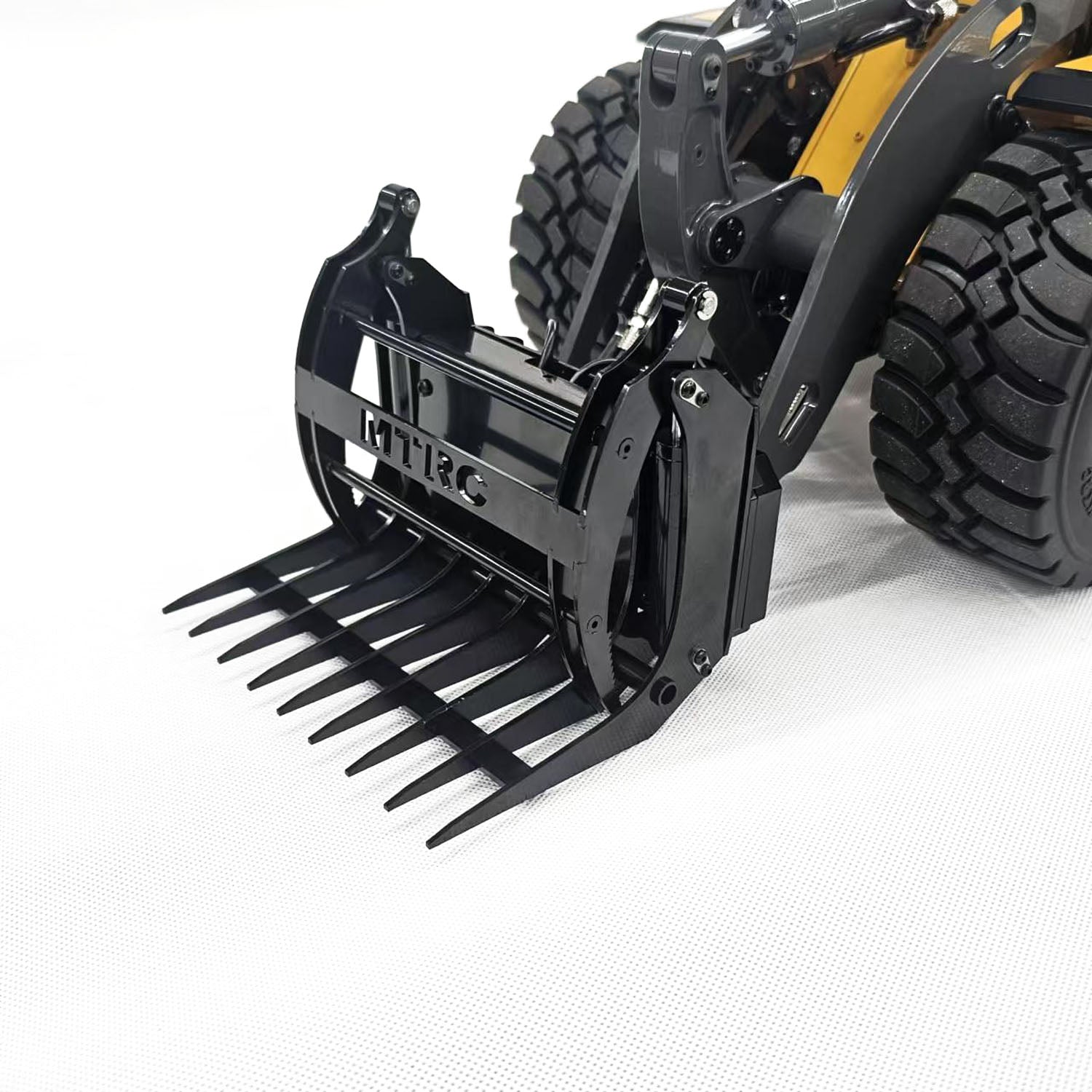 Rc Body Rake Metal Root Rake Grapple Sorting Grapple Attachment for MTM 1/14 RC Hyd ...