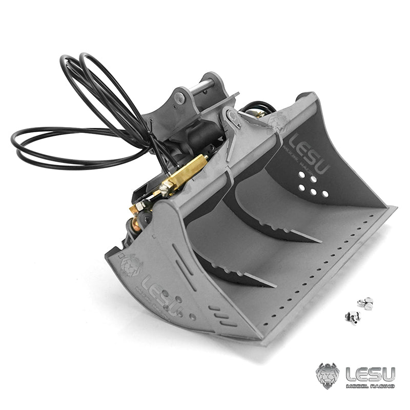 LESU 1/14 Metal Painted & Assembled RC Hydraulic Excavator Protective Fence Quick Coupler Plastic Liquid Crystal Display RTR