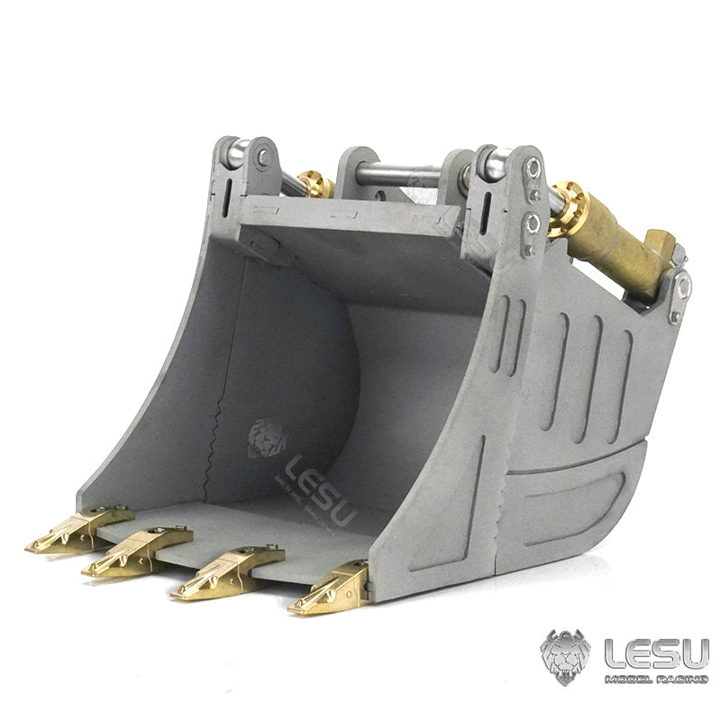 LESU 1:14 Scale Metal Aoue-ET26L RC Hydraulic Excavator ET26L Painted 2 Arms Digger Model Quick Coupler fork Openable Small Bucket Grab