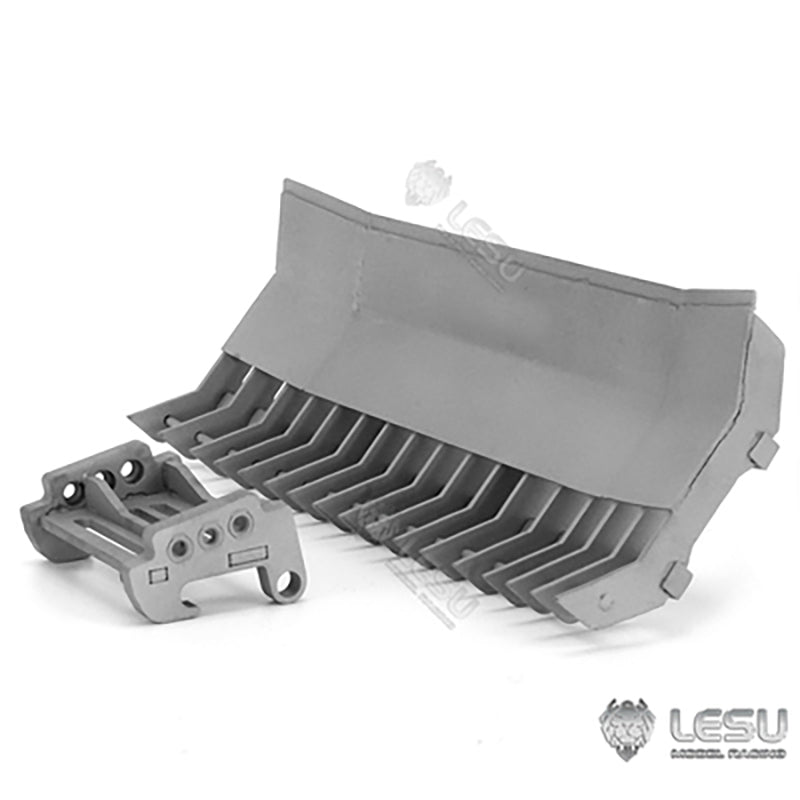 LESU 1/14 Aoue-LT5 Tracked Metal RC Hydraulic Skid-Steer Loader DIY Model Trailer Plate Rear Light Tracks Brush Cleaner Shovel