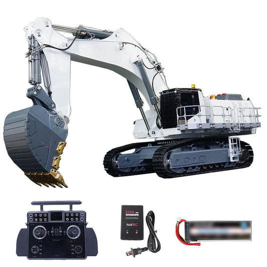 LESU AOUE 9150 1/14 RC Heavy Hydraulic Metal Excavator XE Lite Radio Controlled Car Double Pump RTR Version Digger Light System