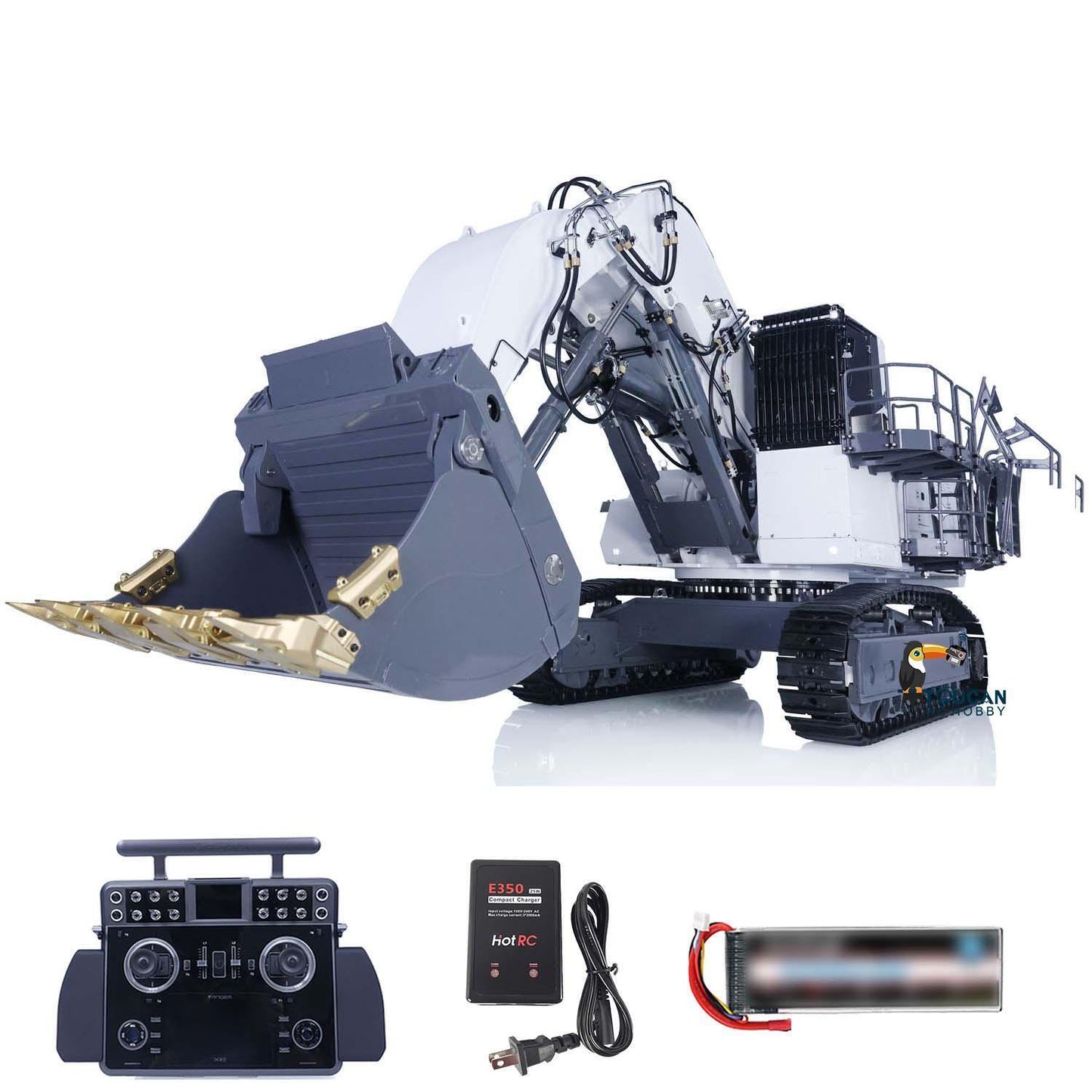 LESU AOUE 9150 1/14 RC Heavy Hydraulic Metal Excavator XE Lite Radio Controlled Car Double Pump RTR Version Digger Light System