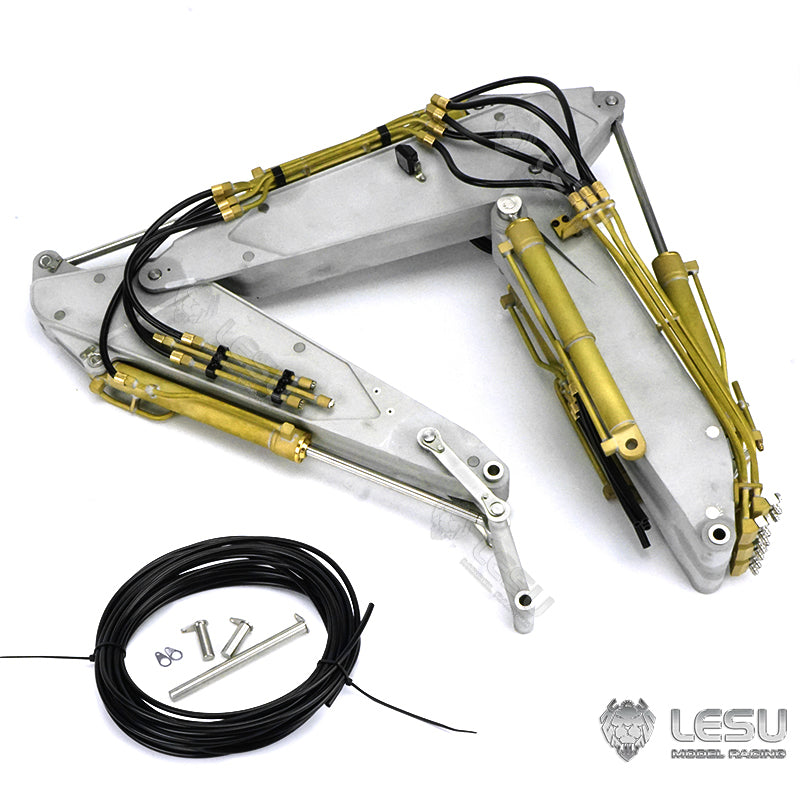 LESU 1/14 PC360 Metal RC Hydraulic Excavator DIY Hobby Model Track Cab Bucket Display Ripper Tree Digging Tool fork Arm Crusher