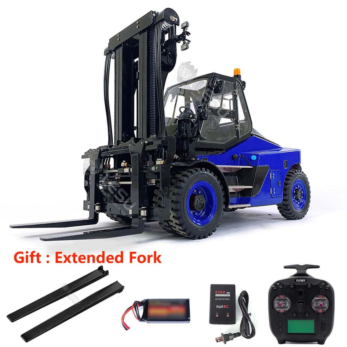 LESU 1/14 RTR Aoue-LD160S Hydraulic RC Forklift Truck Painted Assembled DIY Model W/ Openable Door Sound Light System