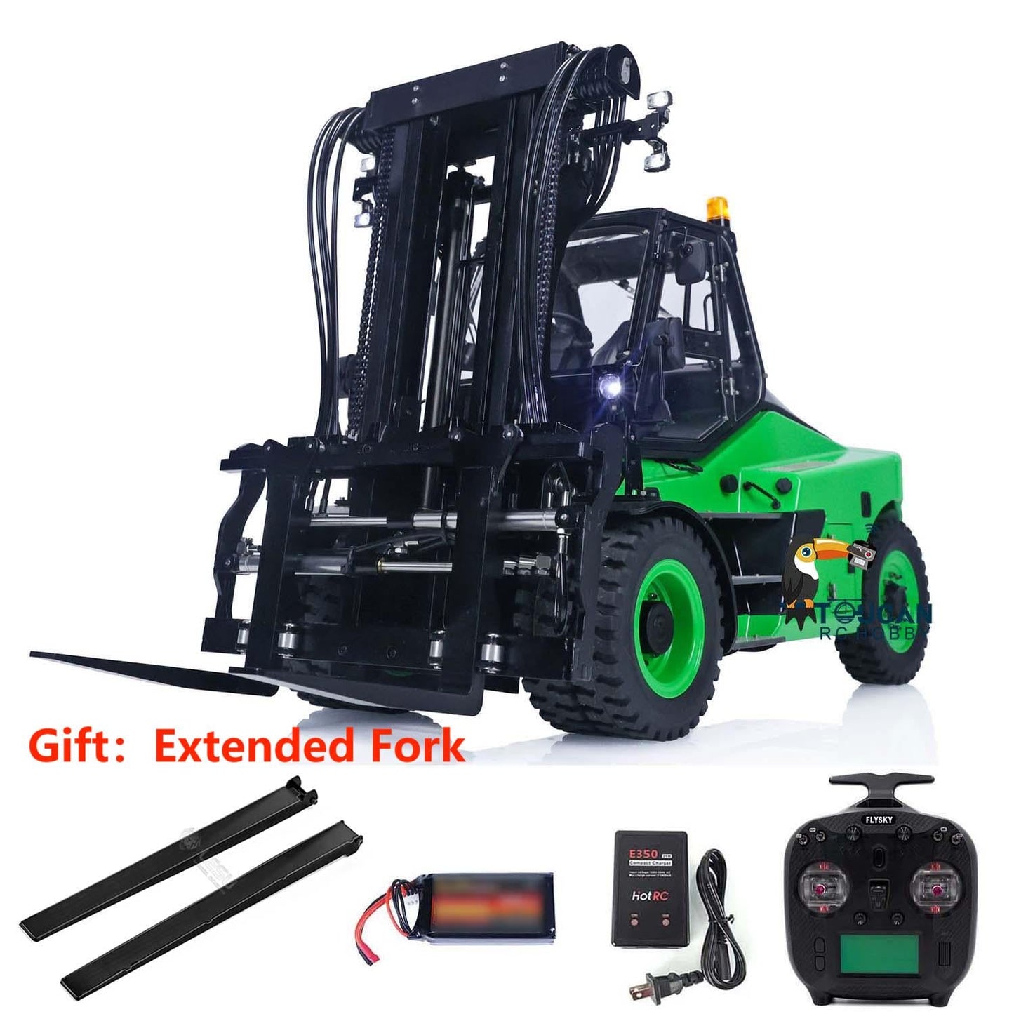 LESU 1/14 RTR Aoue-LD160S Hydraulic RC Forklift Truck Painted Assembled DIY Model W/ Openable Door Sound Light System