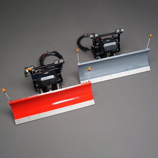 Metal Hydraulic Snow Blades Painted for RC Tipper Car Remote Controlled DIY Dump Truck with LED Lights DIY Spare Parts