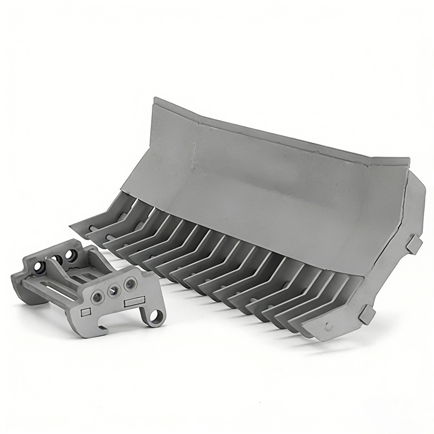 LESU AT1050 1/14 Hydraulic RC Fork Loader Painted Assembled Car Telescopic Arm Metal Sieve Shovel Rake Bucket Fork Gripper