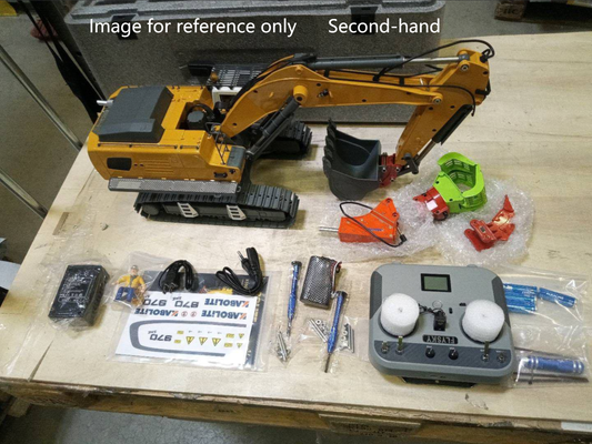 Second Hand Fast Shipping 1/18 Kabolite 5901 100S Electric Lifting RC Excavator Flysky Remote Control Digger Engineering Vehicle Electric Ripper Hammer