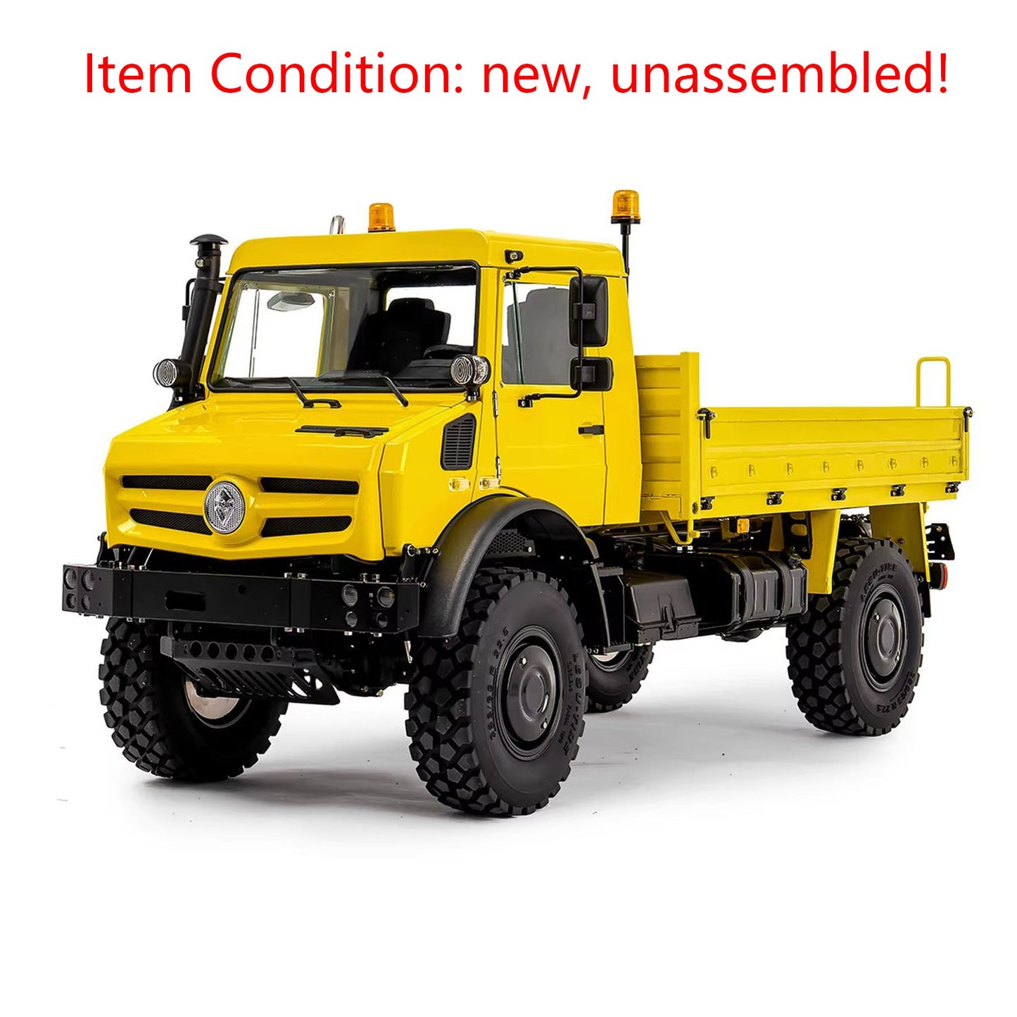 3Speed LESU 1/14 RC Metal Light Truck U4023 AWD Remote Control Off Road Vehicle KIT Model Light Sound Axle Transfer Case Lock Unassembled Painted