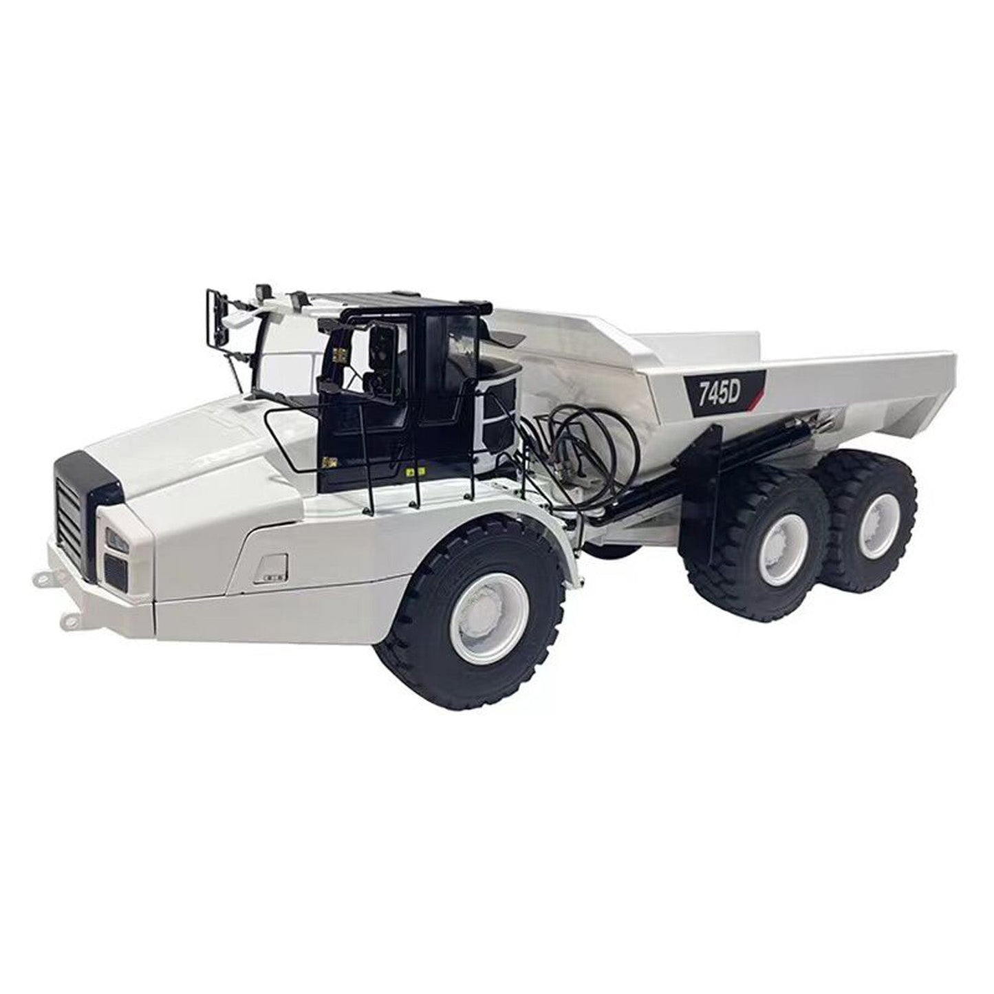 1/14 DIM 745D 745D 6*6 Metal Hydraulic RC Articulated Truck Ready To Run Light Sound Interior Trim of Cab Remote Control Battery