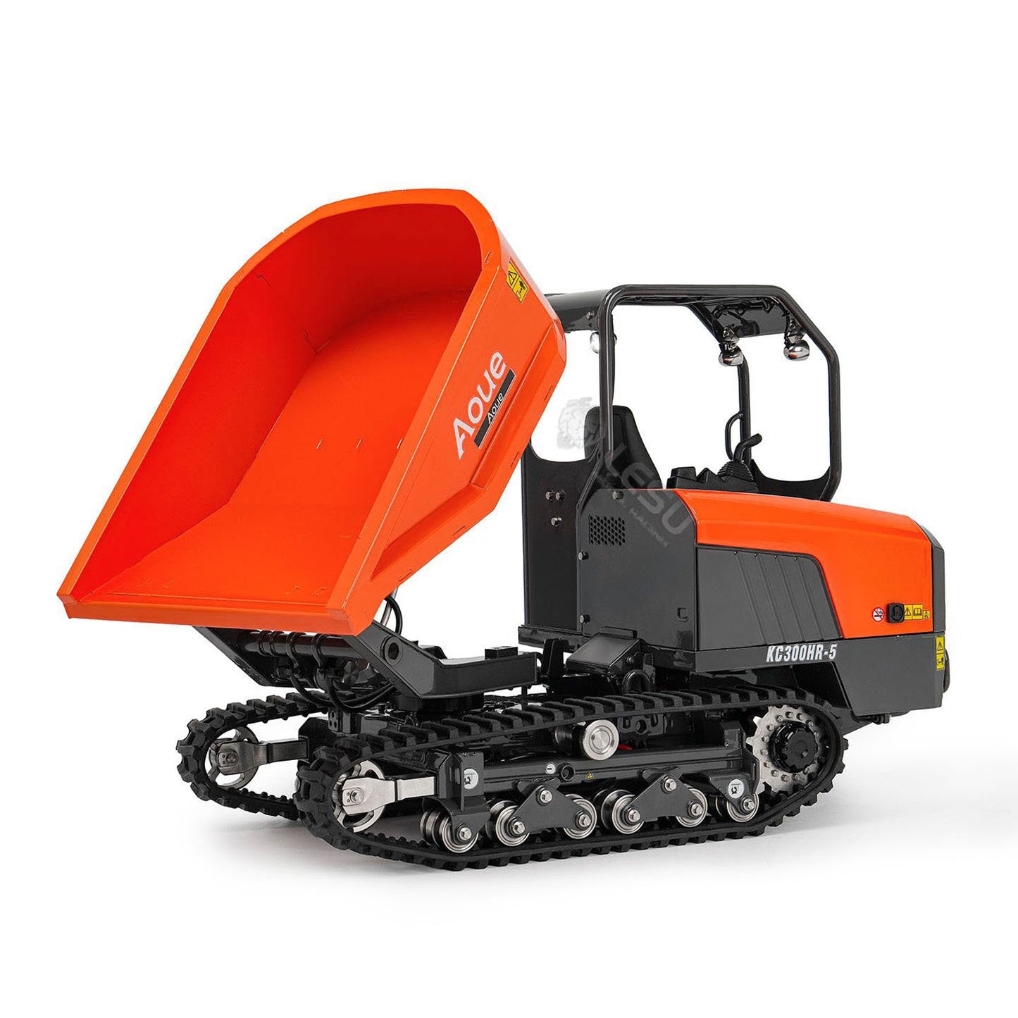 Metal LESU 1/14 Hydraulic Remote Control Tracked Dump Truck KC300HR-5 RC Dumper Model 180 Degree Rotation Openable Door Lights