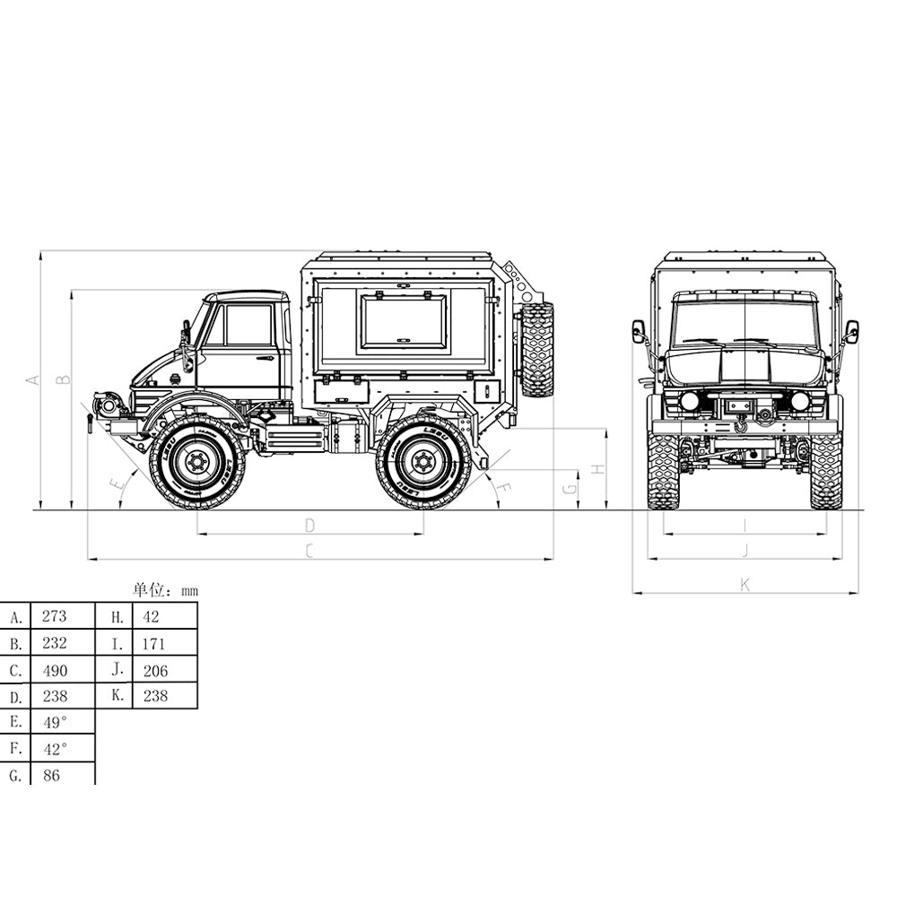 Metal LESU 1/10 4*4 RC Off-road Car RAVE-UM406 Electric Remote Control Recreational Vehicle 2Speed Gearbox Winch