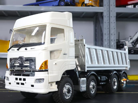 Free Shipping CN Stock Second-hand LESU 1/14 RC HO700 8*8 All-wheel Drive Metal Hydraulic Dumper Truck Model ESC
