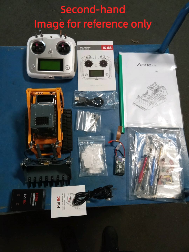 Second Hand US Stock LESU 1/14 Aoue LT5 RC Hydraulic Skid-Steer Loader I6S Radio Battery Model