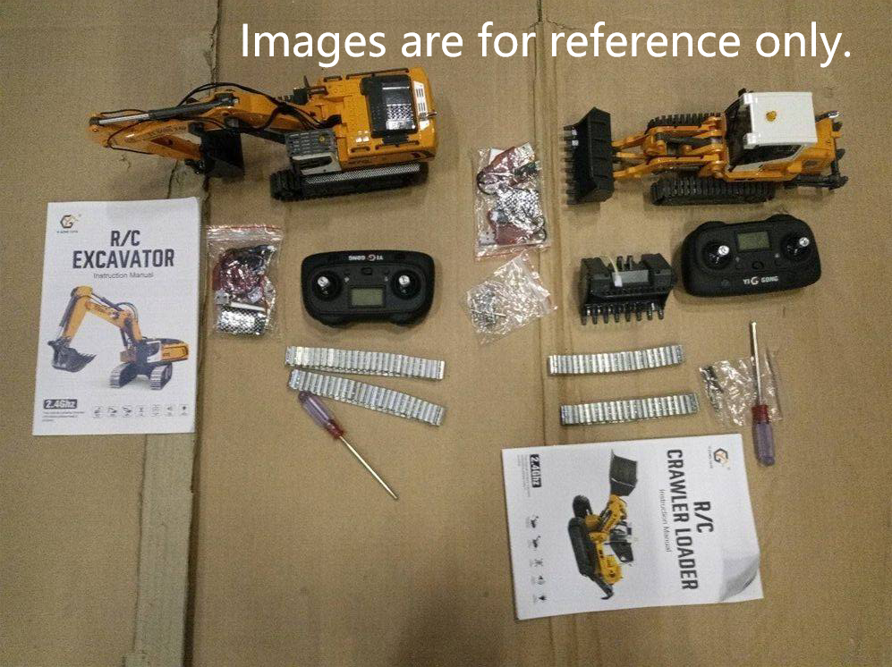 Second Hand Fast Shipping 1/50 RC Excavator K970 Engineering Vehicle Remote Control Electric Lifting Digger Metal Bucket Tracks Light Sound RTR Battery