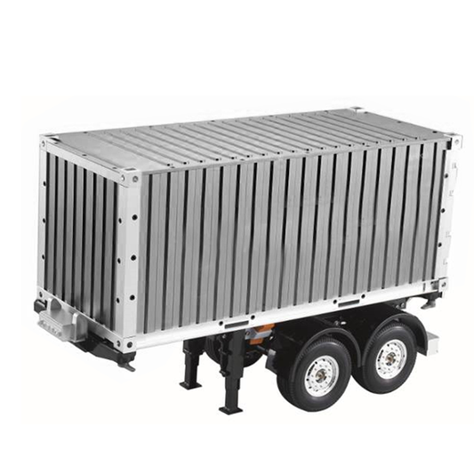 TOUCAN 1/14 Metal 2Axle Chassis 20ft Container Semi Trailer for DIY Remote Controlled Tractor RC Truck Car Hobby Model