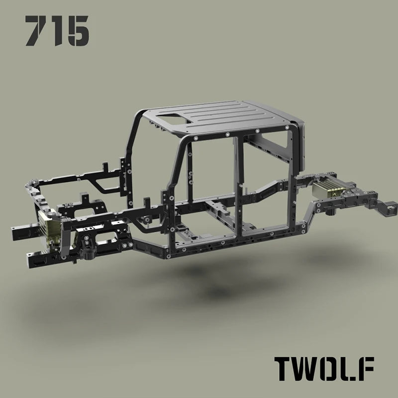 TWOLF 1:10 TW-715 RC Off-road Vehicles Full Metal Remote Control Crawler Car CNC KIT Version Unpainted Unassembled