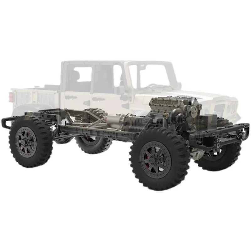 TWOLF 1:10 TW-715 RC Off-road Vehicles Full Metal Remote Control Crawler Car CNC KIT Version Unpainted Unassembled