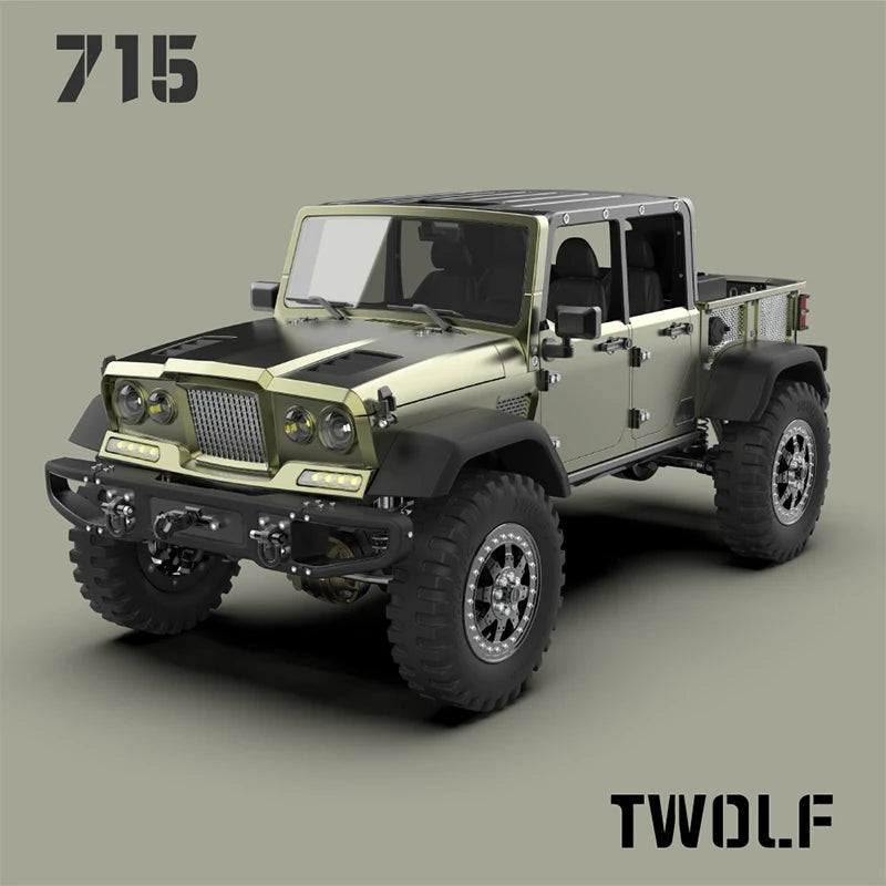 TWOLF 1:10 TW-715 RC Off-road Vehicles Full Metal Remote Control Crawler Car CNC KIT Version Unpainted Unassembled