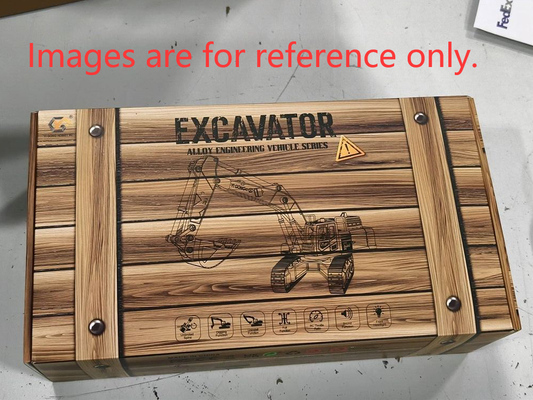 Second Hand CA Stock 1/50 RC Digger PC520 Electric Lifting Radio Control Excavator Engineering Vehicle Metal Tracks Lights Sound Small Toy Collection