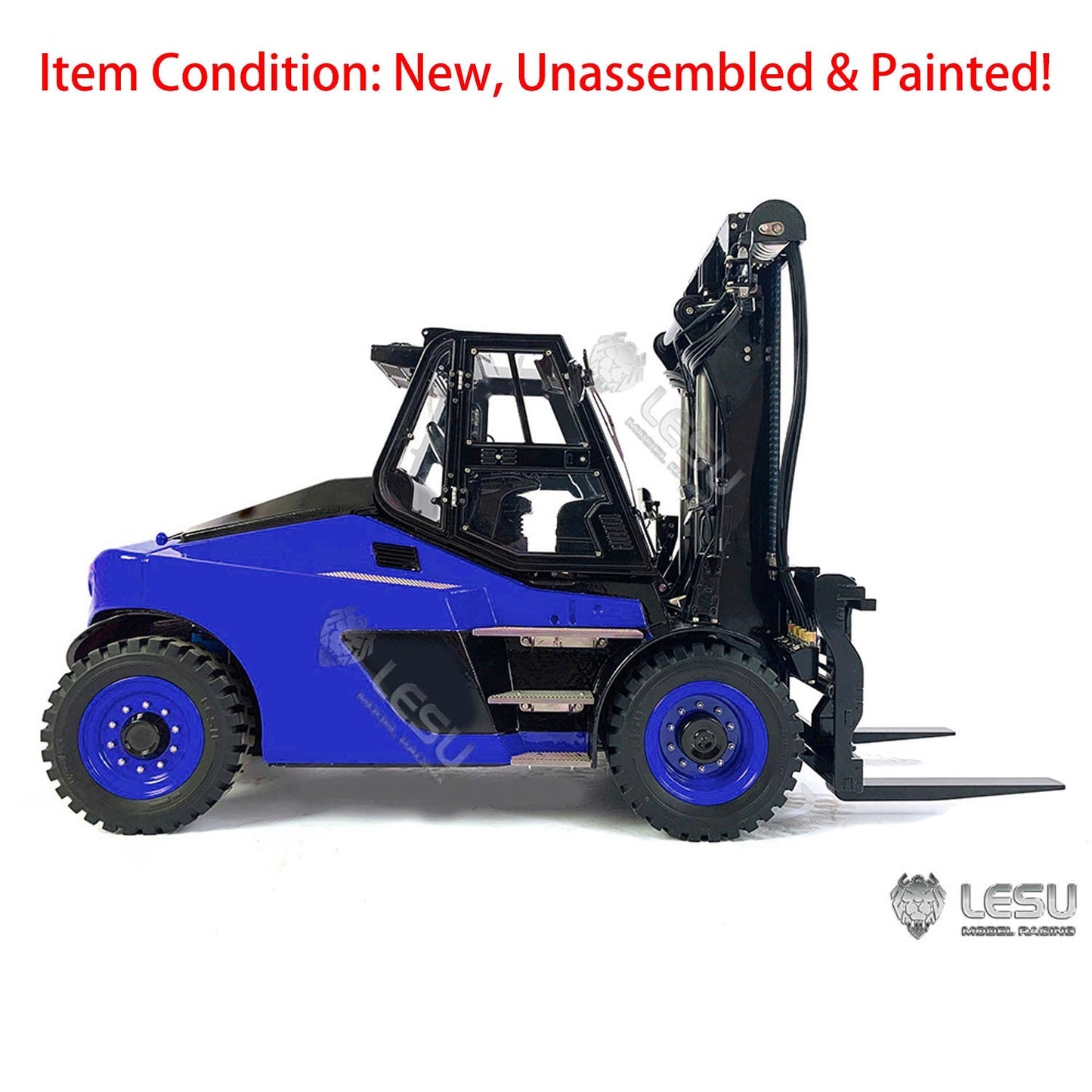 LESU 1/14 Scale Aoue-LD160S Front-Wheel Ddrive Hydraulic Painted RC Forklift Remote Control Model Motor Light Sound System ESC