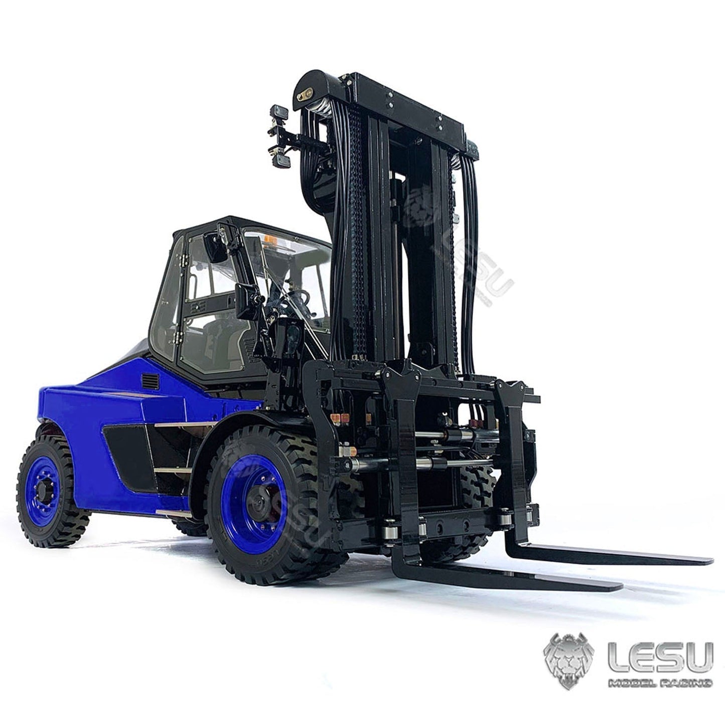 LESU 1/14 Aoue-LD160S RC Forklift Metal Remote Control Hydraulic Truck Models Sond Light System W/O Battery Charger