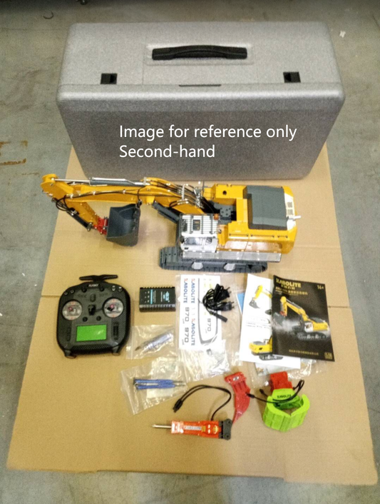 Second Hand Fast Shipping KABOLITE 1/18 K962 100S Remote Control Hydraulic Excavator RC Digger Electric Claw Ripper Hammer Construction Car Machine Toys