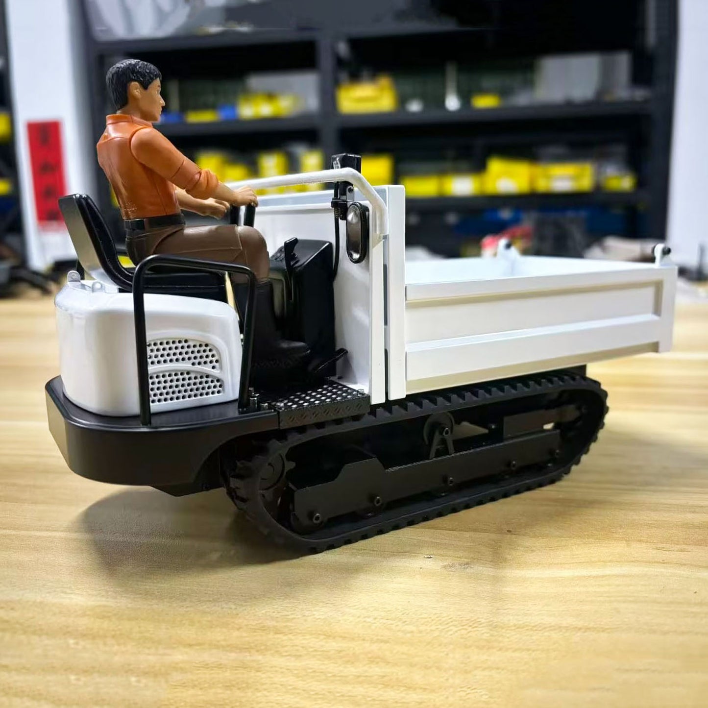 Metal 1/14 Remote Control Hydraulic Crawler Dump Truck RC Tipper Model Engineering Vehicle Light Sound Effect Constraction Car Flysky Radio