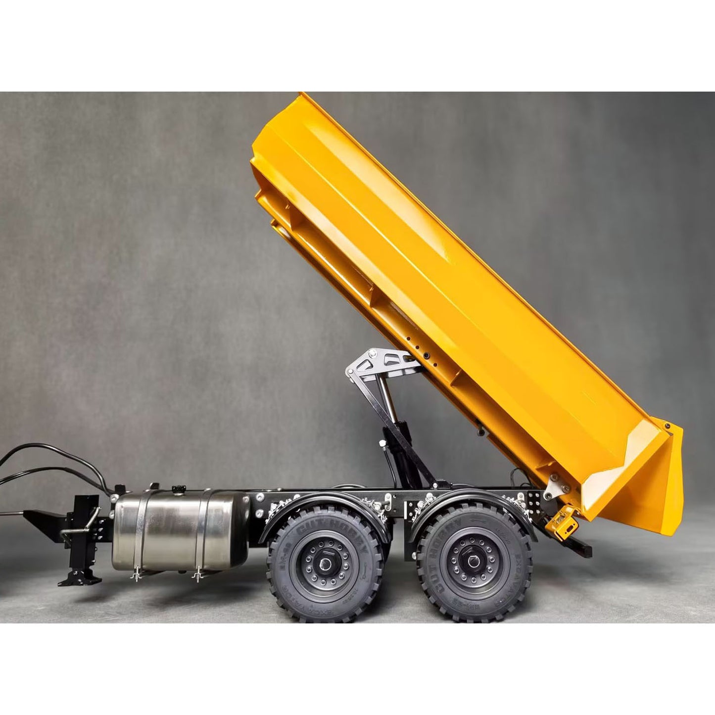 2 Axles 1/14 Metal Dump Trailer Manual Support Legs for 6x6 Remote Control Tractor Truck RC Lorry Hydraulic Crane 4151 AK