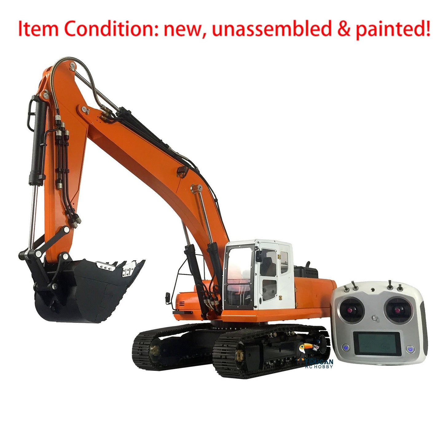 LESU 1/14 PC360 Metal RC Hydraulic Excavator DIY Hobby Model Track Cab Bucket Display Ripper Tree Digging Tool fork Arm Crusher