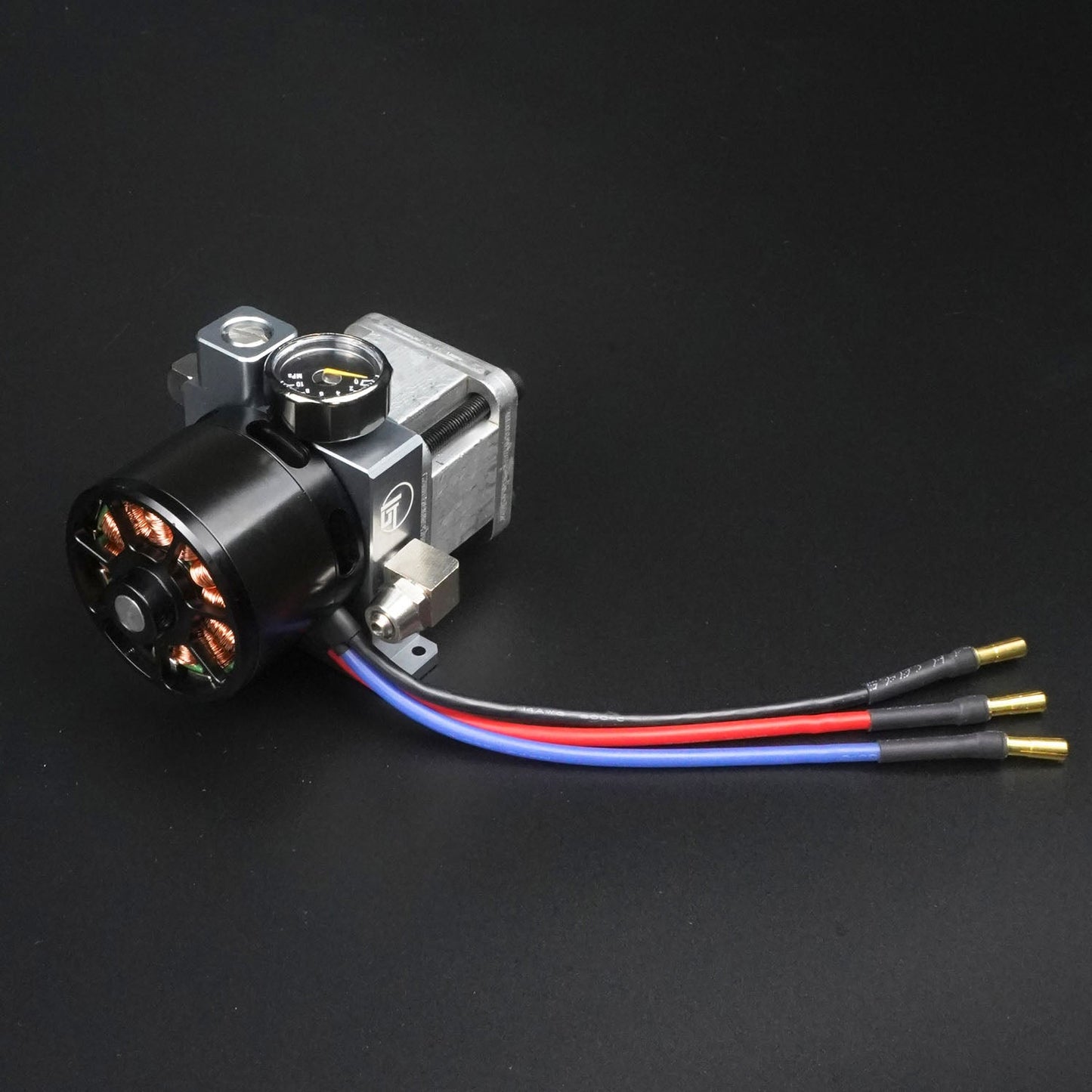 Metal Hydraulic Pump Pressure Gauge for 1/12 1/14 RC Construction Trucks Cars