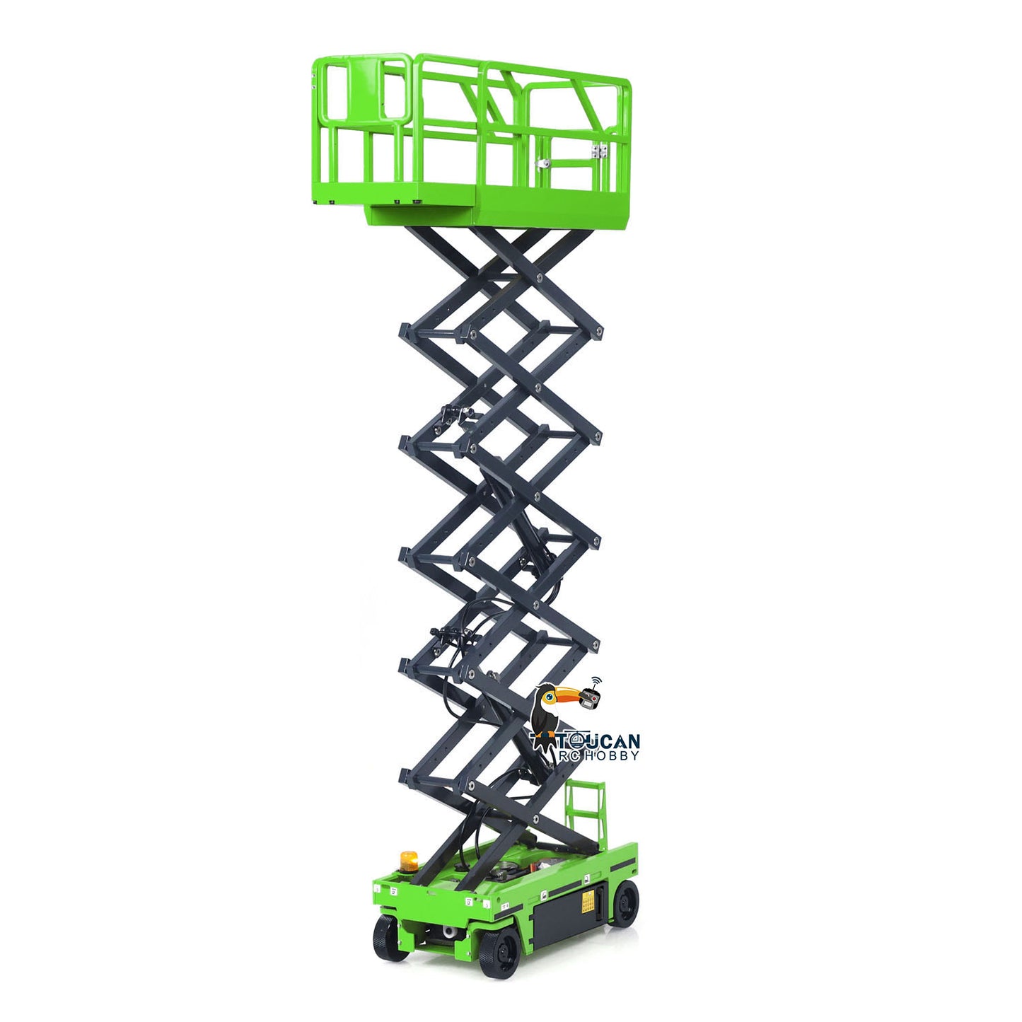 1/14 CUT Kawasaki Green CNC Metal RC Hydraulic Aerial Work Platform Lifting