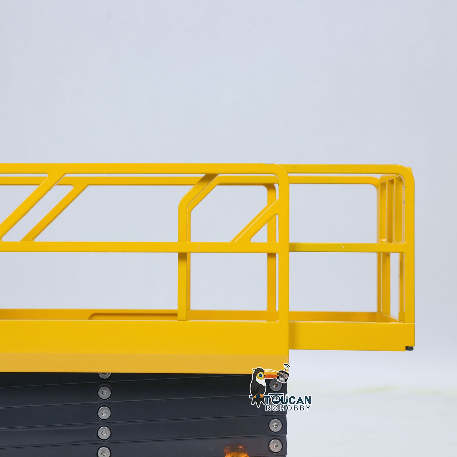1/14 CUT Metal RC Hydraulic Aerial Work Platform Extendable Deck & Openable Guardrail