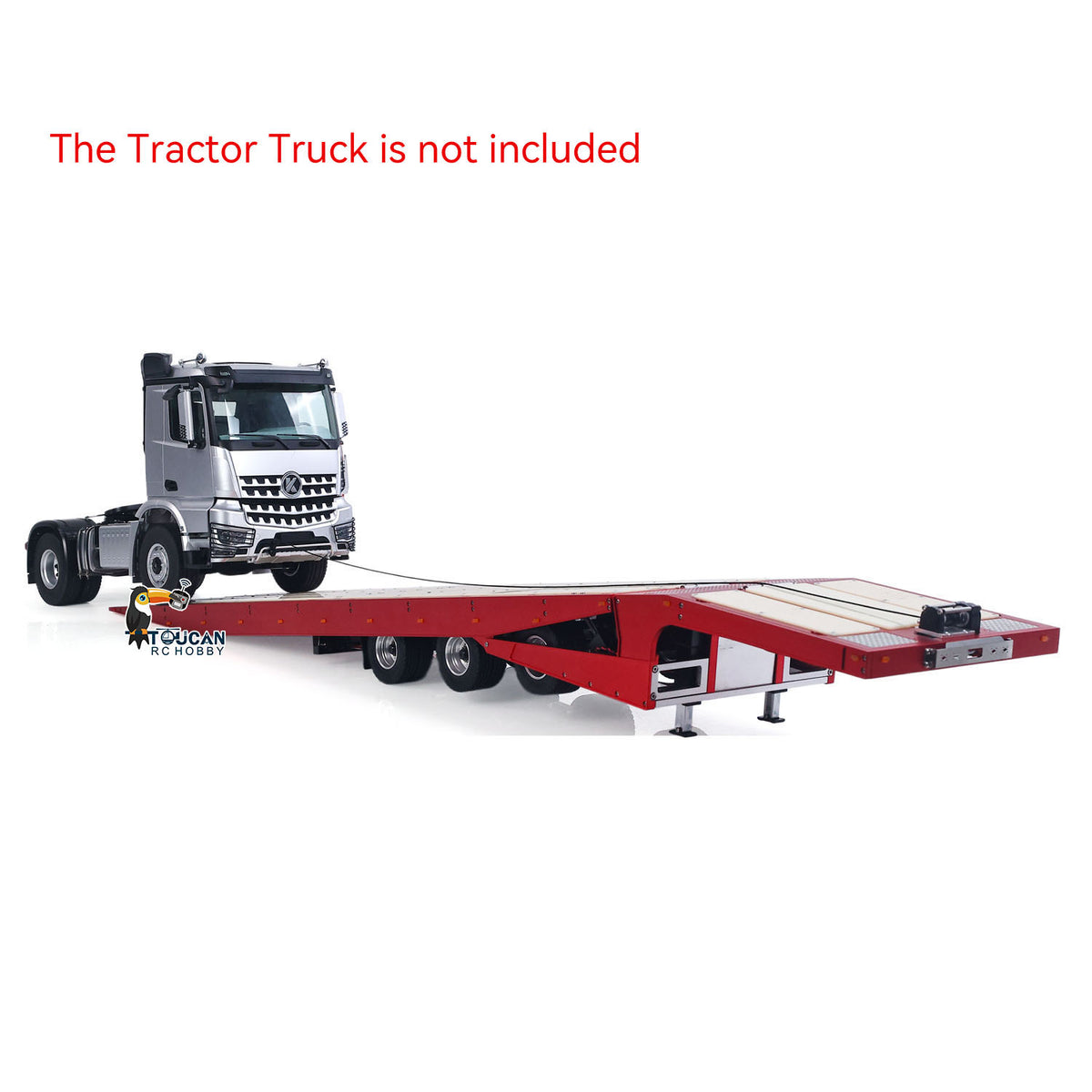 Degree DG-994 1/14 Metal 3-Axle Recovery RC Trailer frame and flatbed side detail