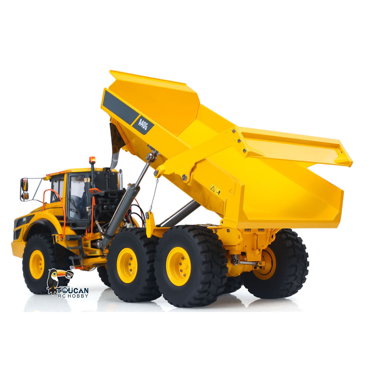 Double E A40G 1/16 Metal RC Hydraulic 6x6 Articulated Dump Truck hydraulic dumping action