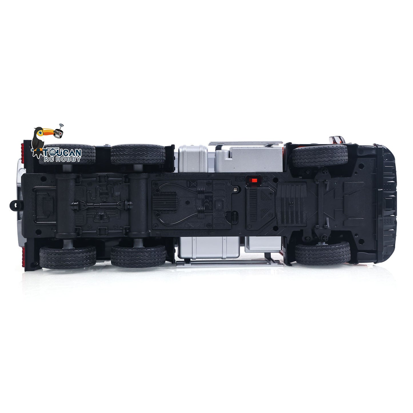 Double E G540 1/20 RC 6x4 Metal Dump Truck chassis detail