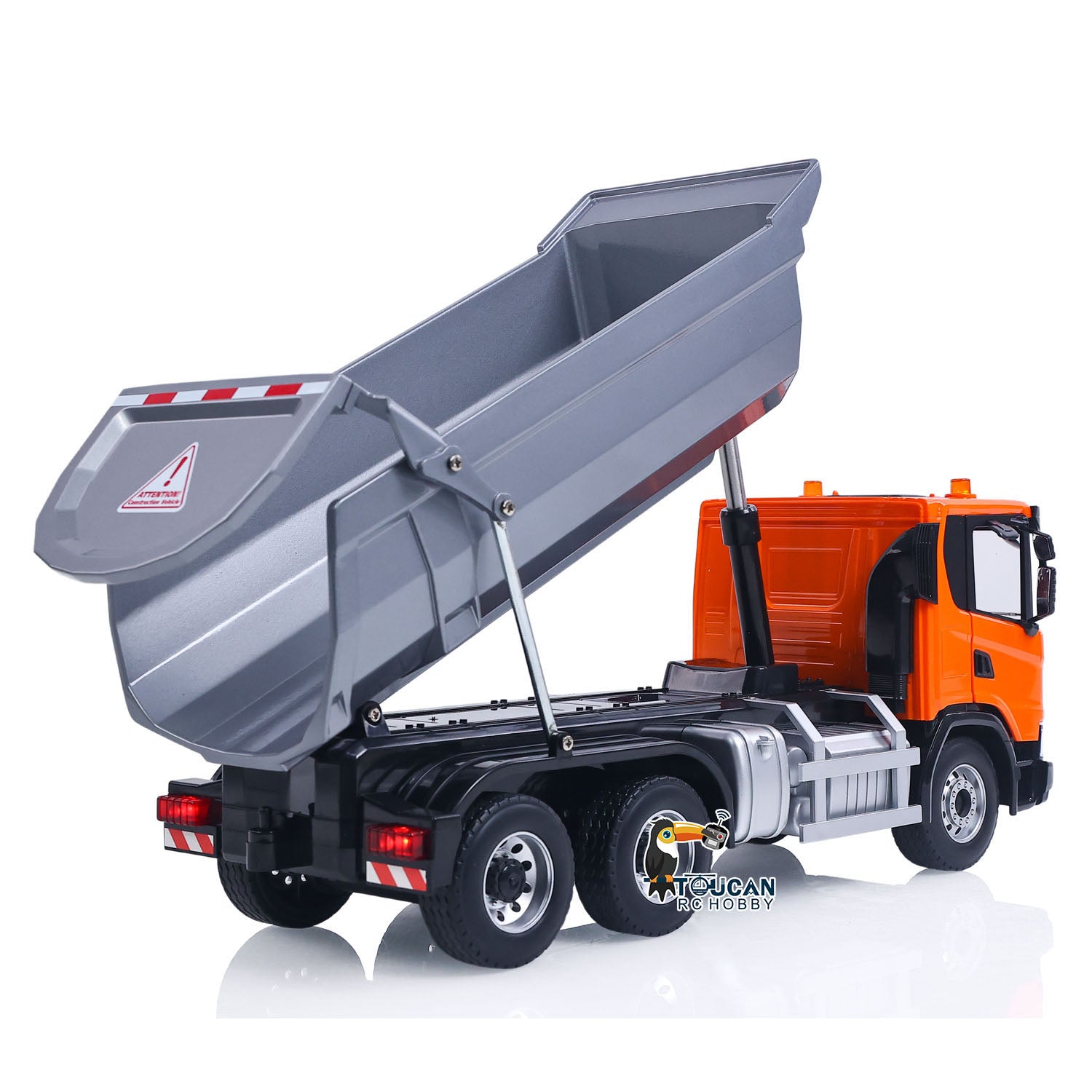 Double E G540 1/20 RC 6x4 Metal Dump Truck electric screw lift detail