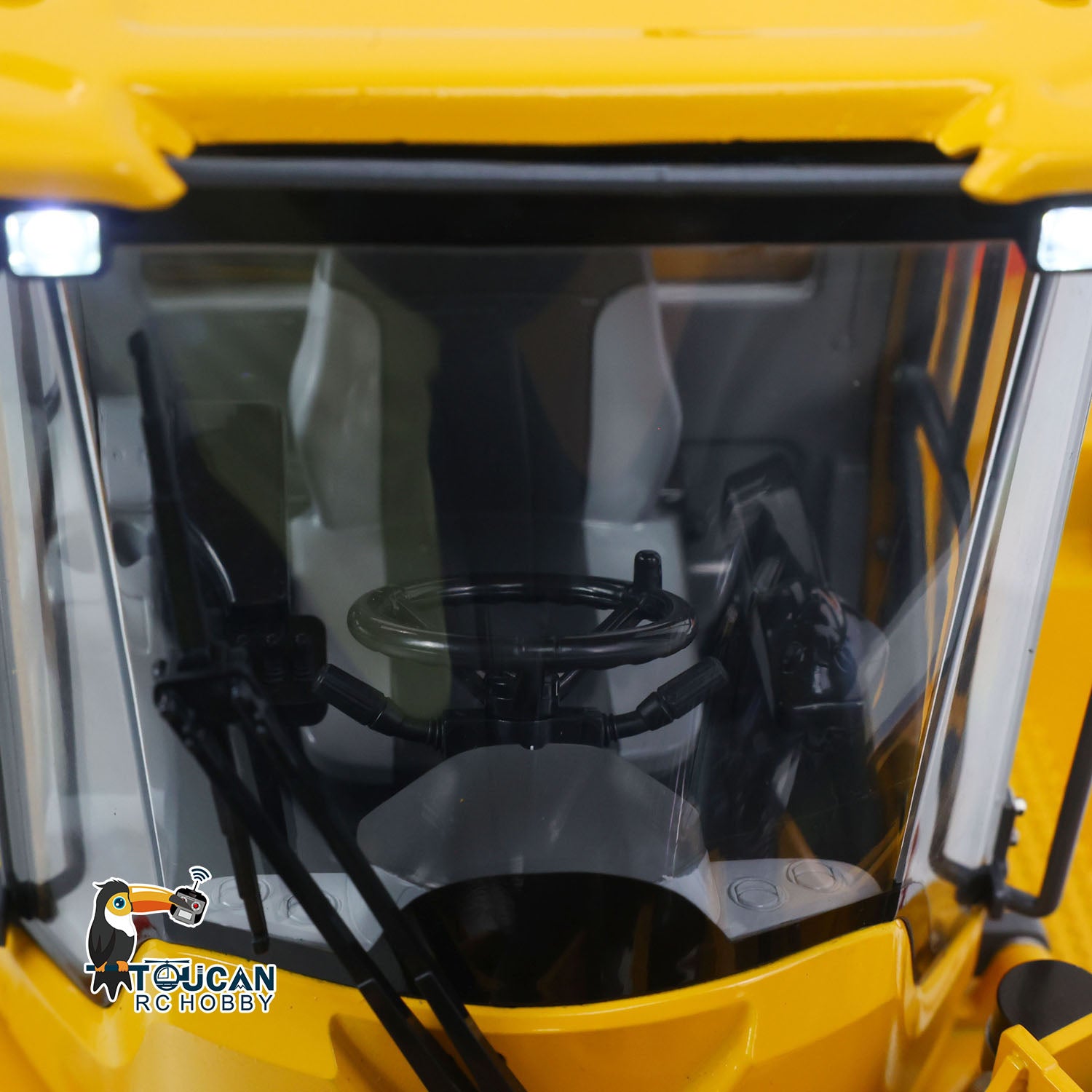 Double E L260H 1/14 RC hydraulic wheel loader windshield detail