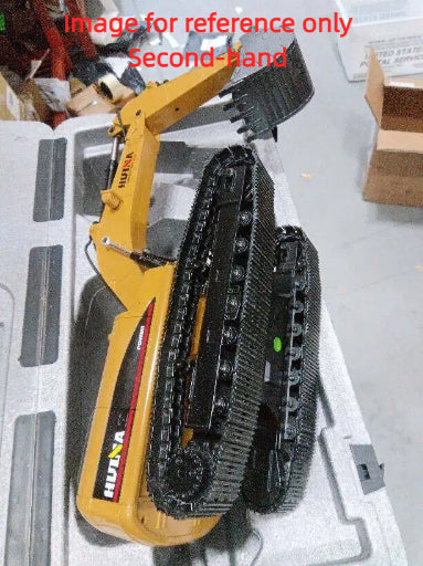 Second Hand US Stock HUINA New Upgrade 580 1/14 Metal Excavator Model Engineering Vehicle Electric Ball Grabber 361 Rotating Shear Claw Sound Lights