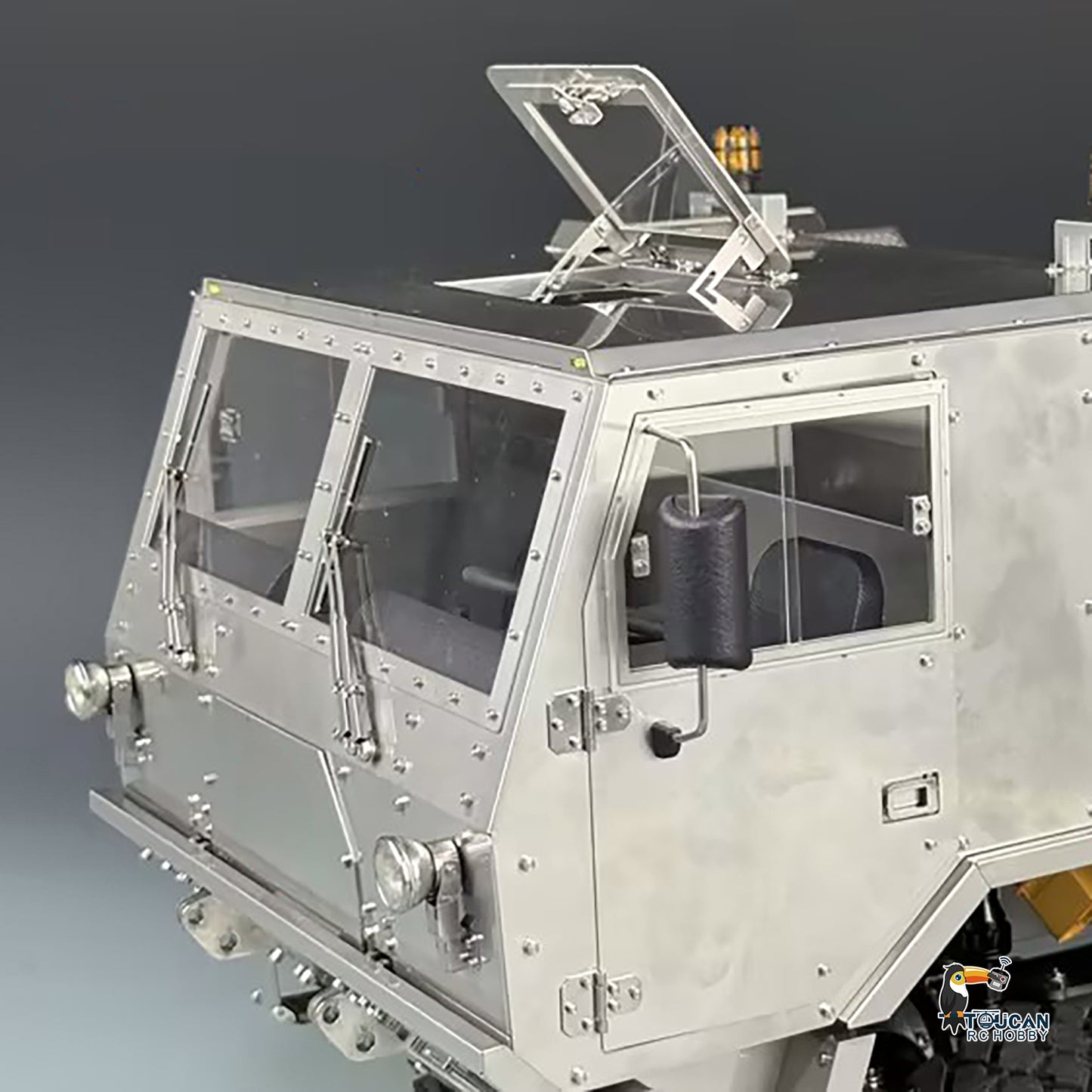 T815 3Speed 1/14 RC Off Road Military Truck Metal Body Remote Control 4X4 Transport Vehicle Flysky ST8 Radio Differential Locks