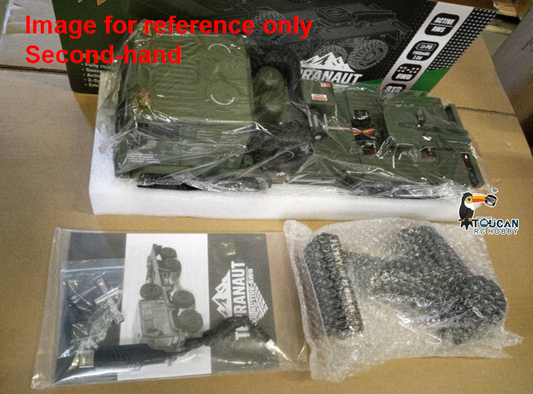 Fast Free Shipping Second Hand EU Stock 1/18 Remote Control Military Truck 8X8 All Wheel Steering Electric RC Off Road Vehicle Model 2Speed Gearbox RTR Metal Chassis