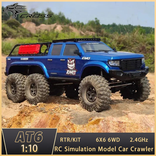 CROSSRC AT6 1/10 6x6 6WD RC Off-Road Vehicles Electric Cars Remote Control Car W/ Two-speed Transmission DIY Hobby Model