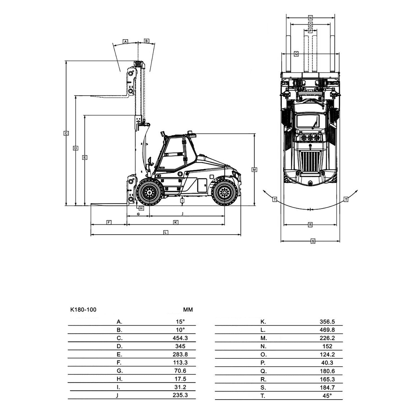 Pre-order Kabolite K180-100 1/14 4X2 RWD Remote Control Hydraulic Forklift 3-Way Vavles RTR Flysky ST8 Radio Light System Sound Battery