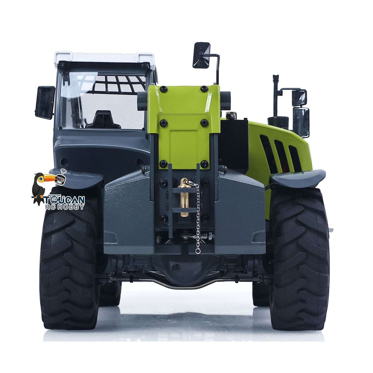 JDM-128 1/14 Metal RC Hydraulic Telehandler Telescopic Forklift Rear Detail