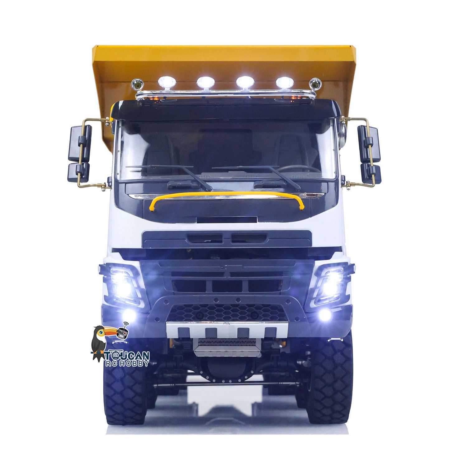 JDM-219 1/14 Metal RC Hydraulic 10x10 Dump Truck front view