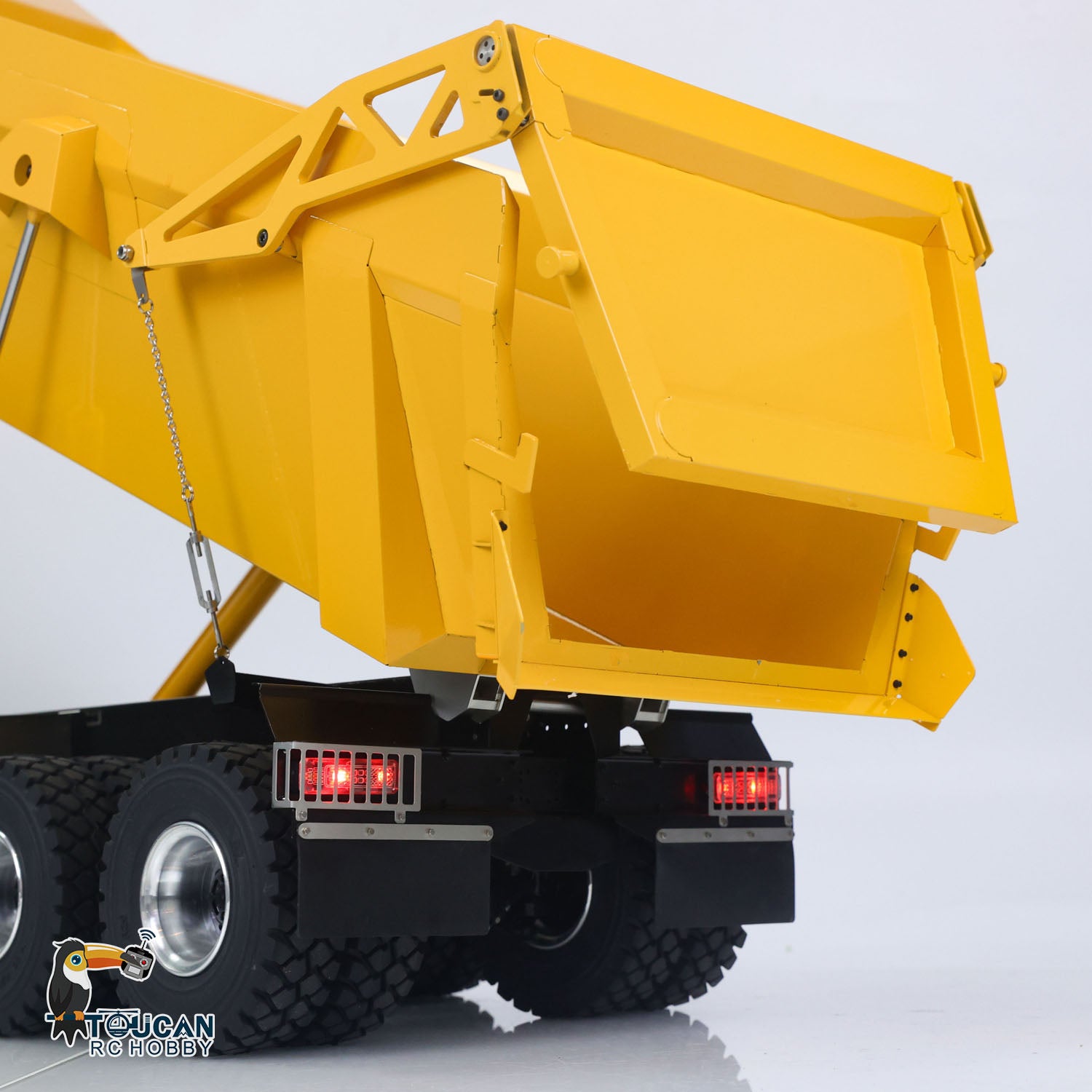 JDM-219 1/14 Metal RC Hydraulic 10x10 Dump Truck tipping body detail