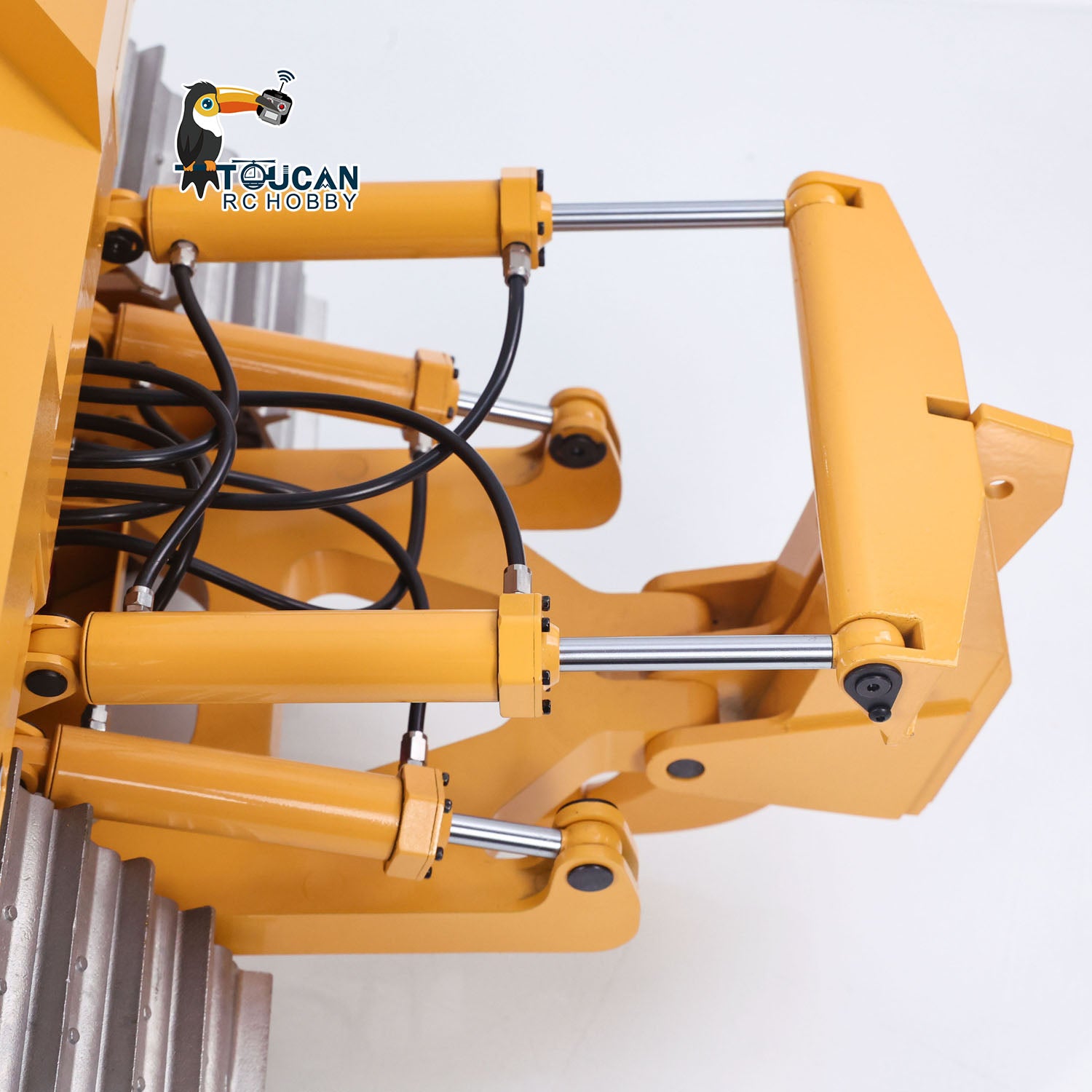 JDM-98 Ultra DXR2 1/14 Metal RC Hydraulic Bulldozer cylinder detail