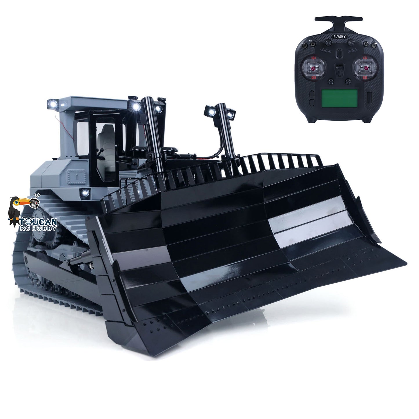 JDM-98 Ultra DXR2 1/14 Metal RC Hydraulic Bulldozer gray RTR package