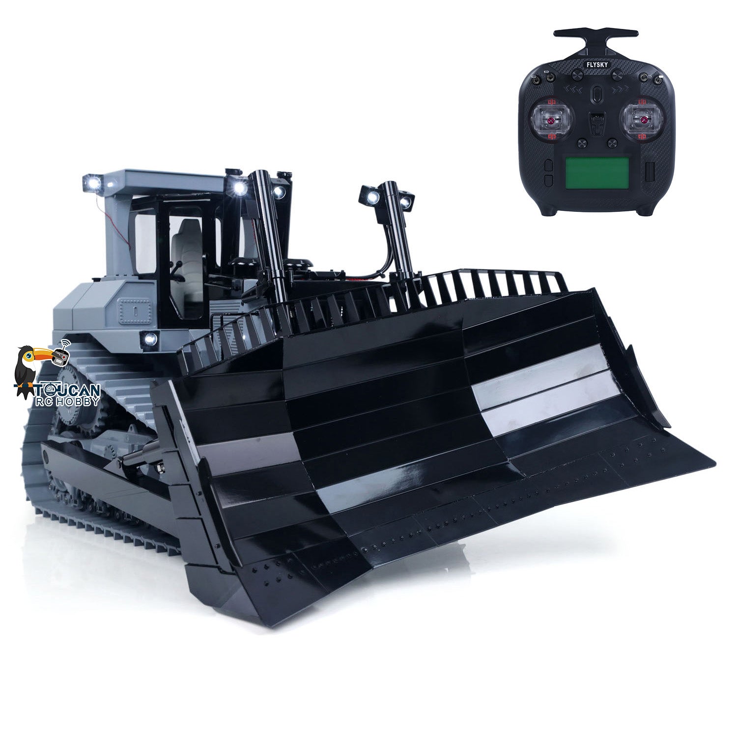 JDM-98 Ultra DXR2 1/14 Metal RC Hydraulic Bulldozer gray RTR package