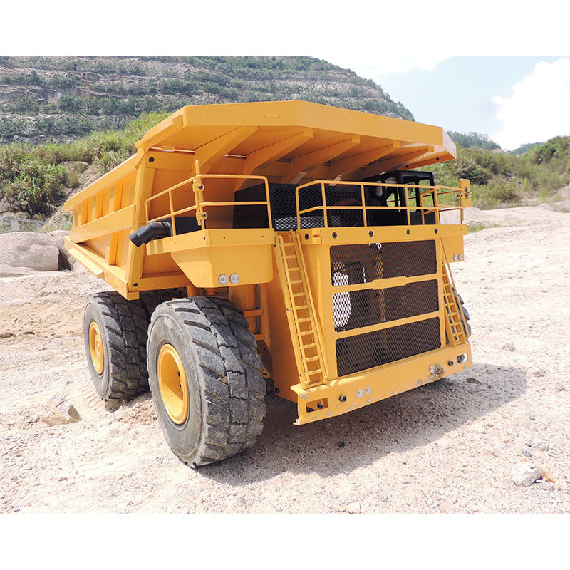 JDMODEL JDM 118F 1/14 Metal RC Hydraulic Mining Dump Truck front view detail